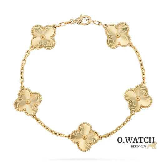 Gourmette Van Cleef Alhambra Yellow Gold