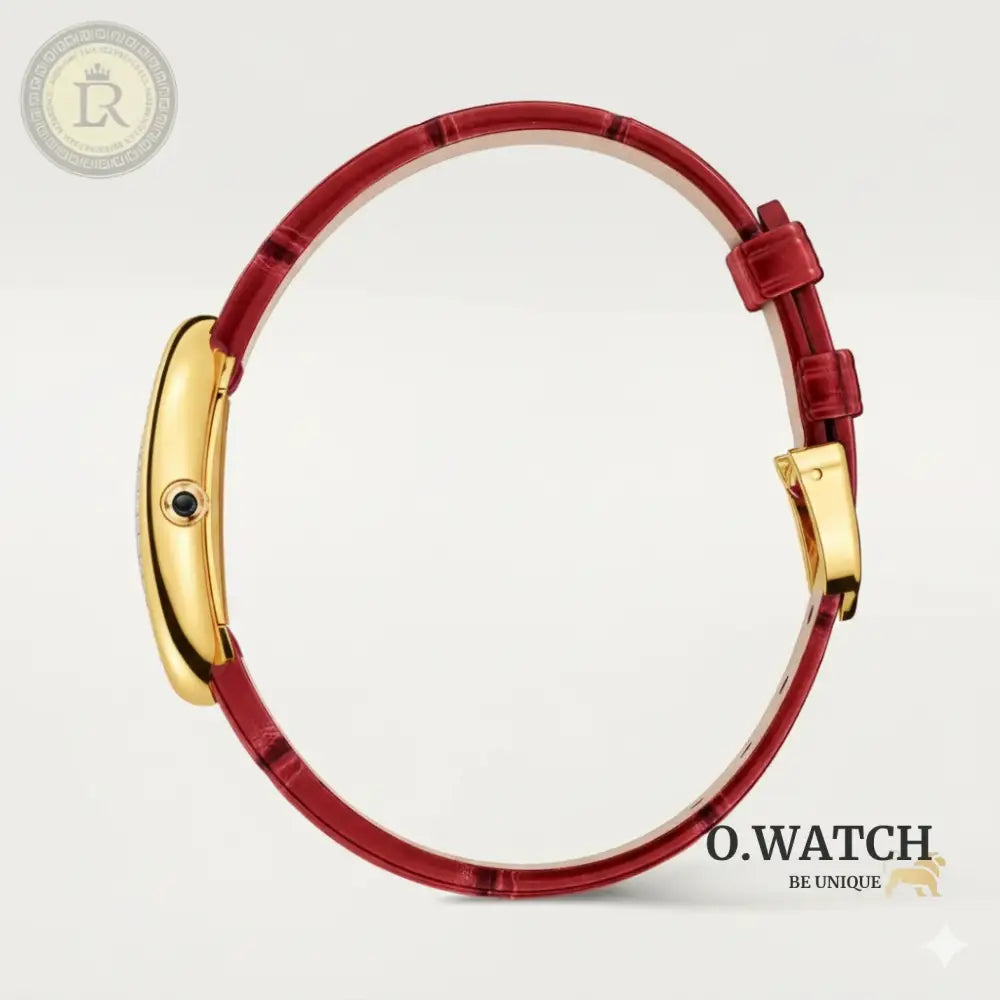 Montre Baignoire Rouge