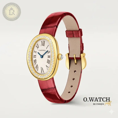 Montre Baignoire Rouge