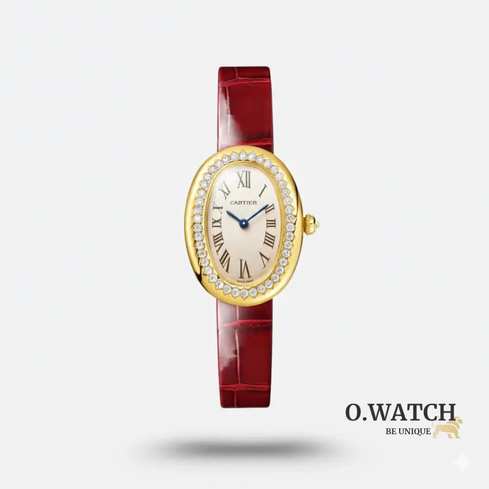 Montre Baignoire Rouge