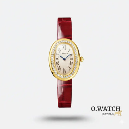 Montre Baignoire Rouge