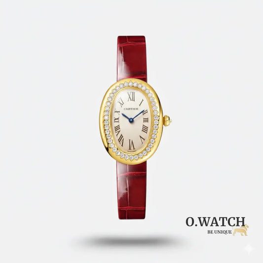 Montre Baignoire Rouge