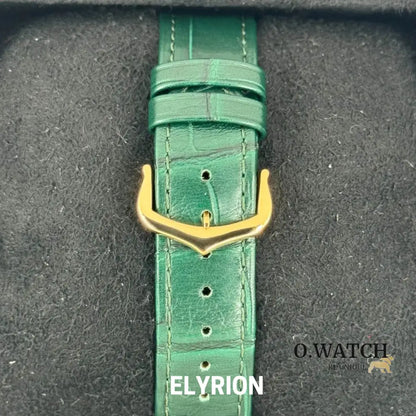 Montre Femme - Tank Louis Vert & Gold