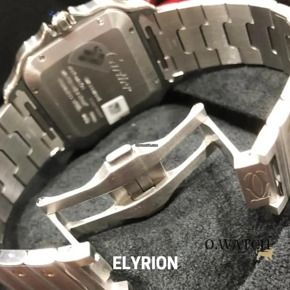 Montre Homme - Cart Santos Acier & Or