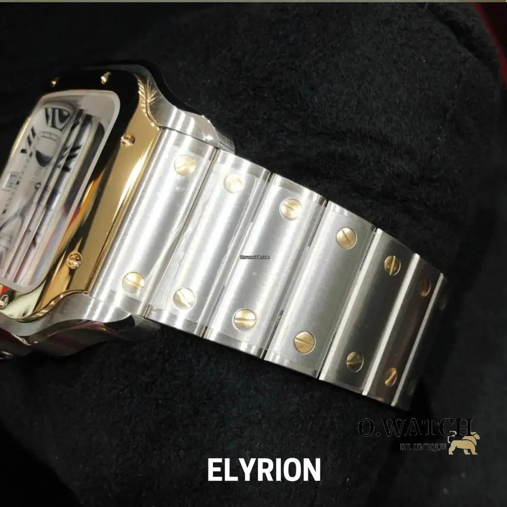 Montre Homme - Cart Santos Acier & Or