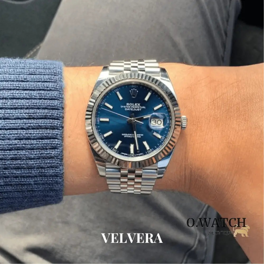 Montre homme - Date Just 41 Bleu