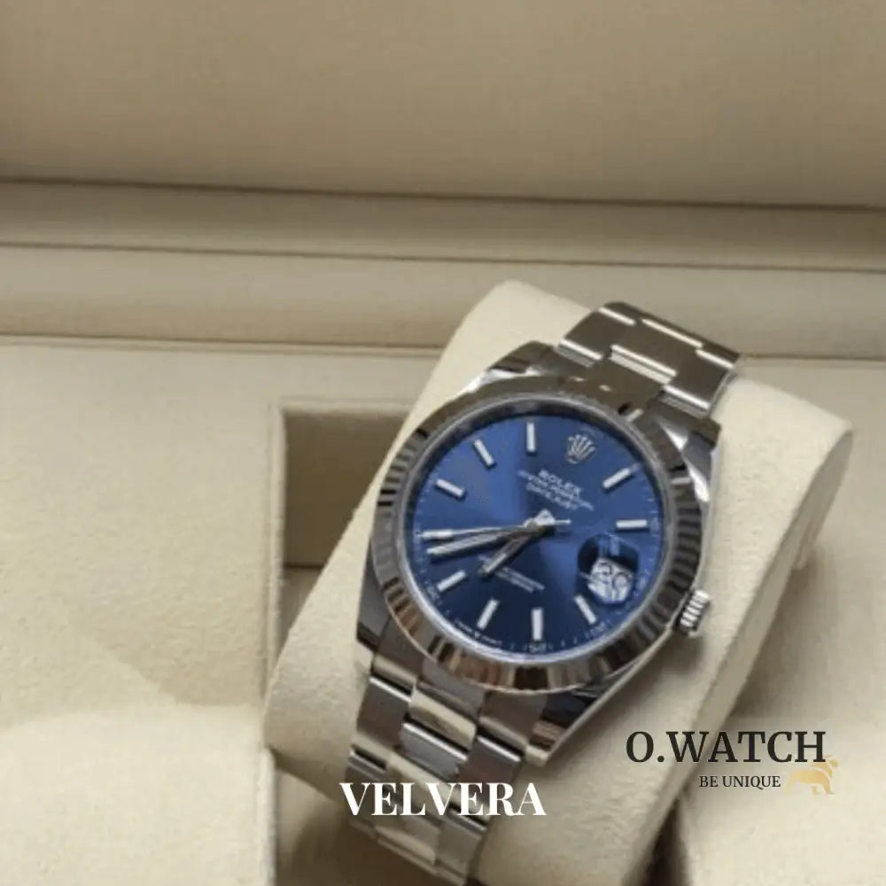 Montre homme - Date Just 41 Bleu