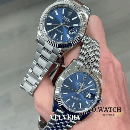 Montre homme - Date Just 41 Bleu