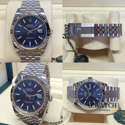 Montre homme - Date Just 41 Bleu