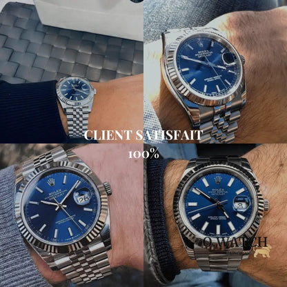 Montre homme - Date Just 41 Bleu