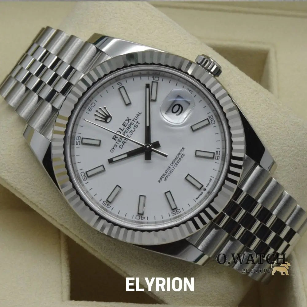 Montre Homme - Datejust 41 Blanc