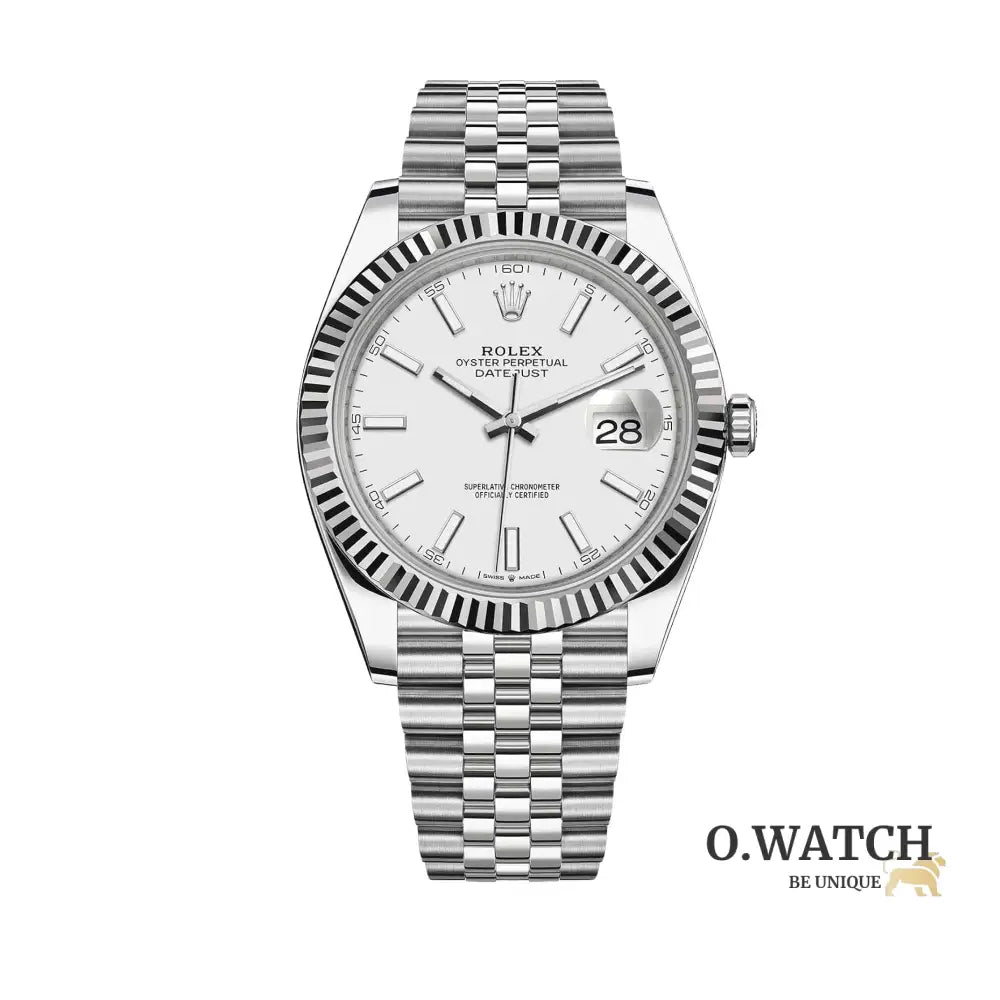Montre Homme - Datejust 41 Blanc