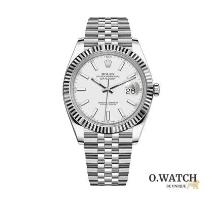 Montre Homme - Datejust 41 Blanc