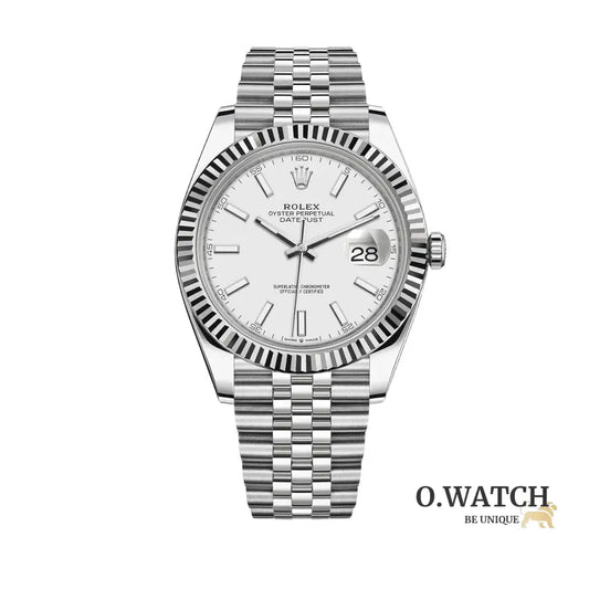 Montre Homme - Datejust 41 Blanc