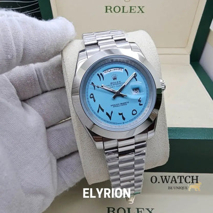 Montre Homme - Day-Date Arabic Blue Dial