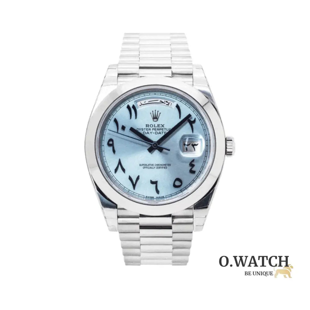 Montre Homme - Day-Date Arabic Blue Dial