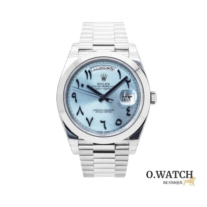 Montre Homme - Day-Date Arabic Blue Dial