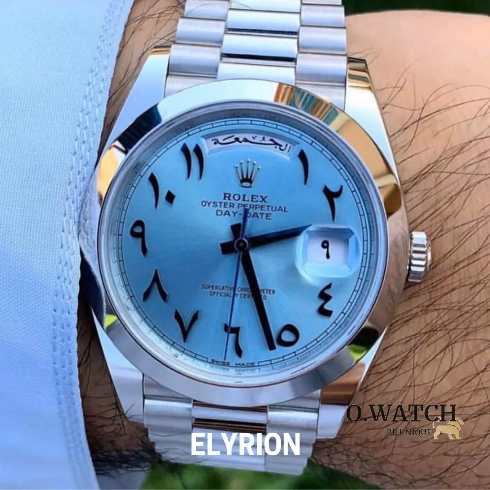 Montre Homme - Day-Date Arabic Blue Dial