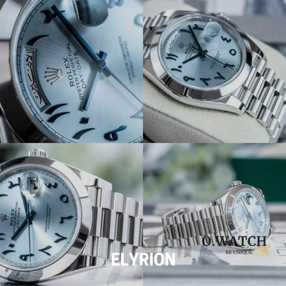 Montre Homme - Day-Date Arabic Blue Dial