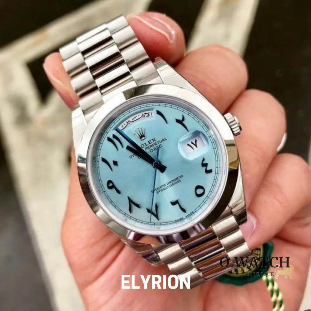 Montre Homme - Day-Date Arabic Blue Dial