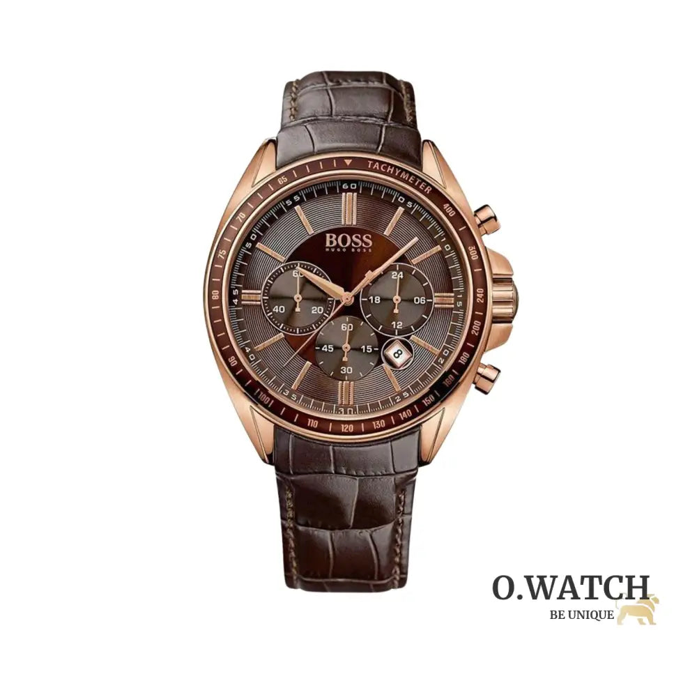 Montre Homme HB - 1513036 Chronographe en Cuir Marron