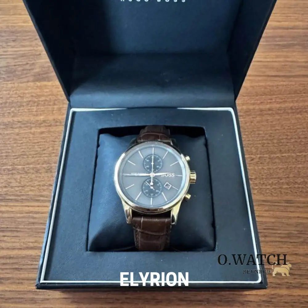 Montre Homme HB - Jet 1513281 Chronographe Marron