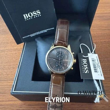 Montre Homme HB - Jet 1513281 Chronographe Marron