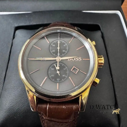 Montre Homme HB - Jet 1513281 Chronographe Marron