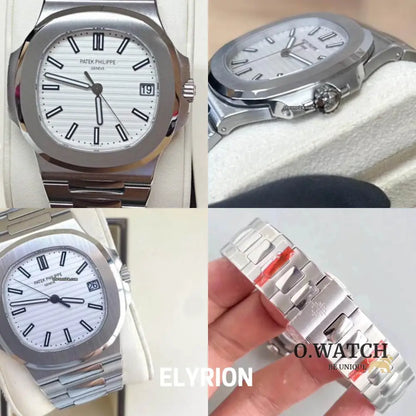 Montre Homme - Patek Nautilus Blanc