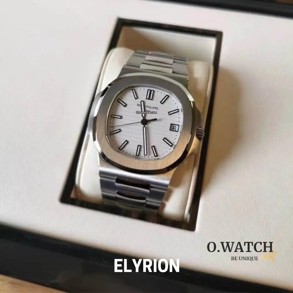 Montre Homme - Patek Nautilus Blanc