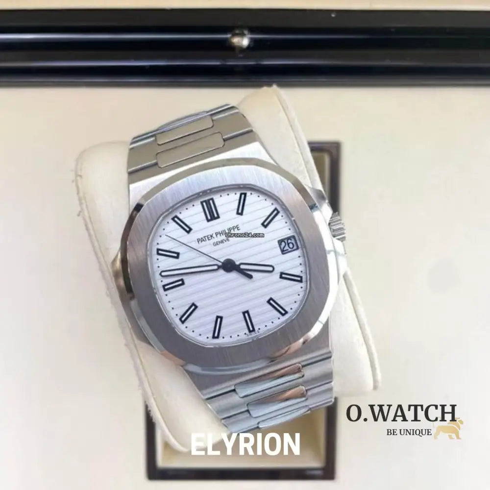 Montre Homme - Patek Nautilus Blanc