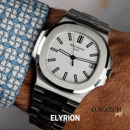 Montre Homme - Patek Nautilus Blanc