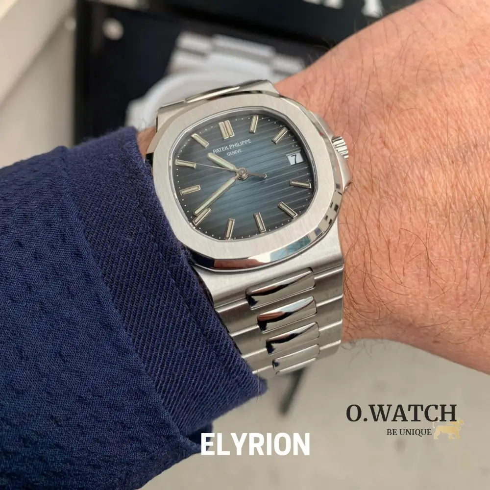 Montre Homme - Patek Nautilus Bleu