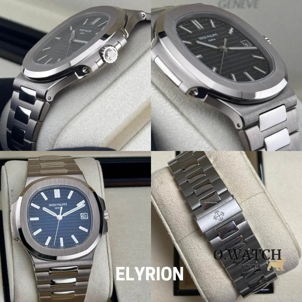 Montre Homme - Patek Nautilus Bleu