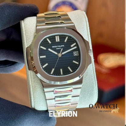 Montre Homme - Patek Nautilus Bleu