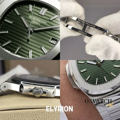 Montre Homme - Patek Nautilus Olive Green