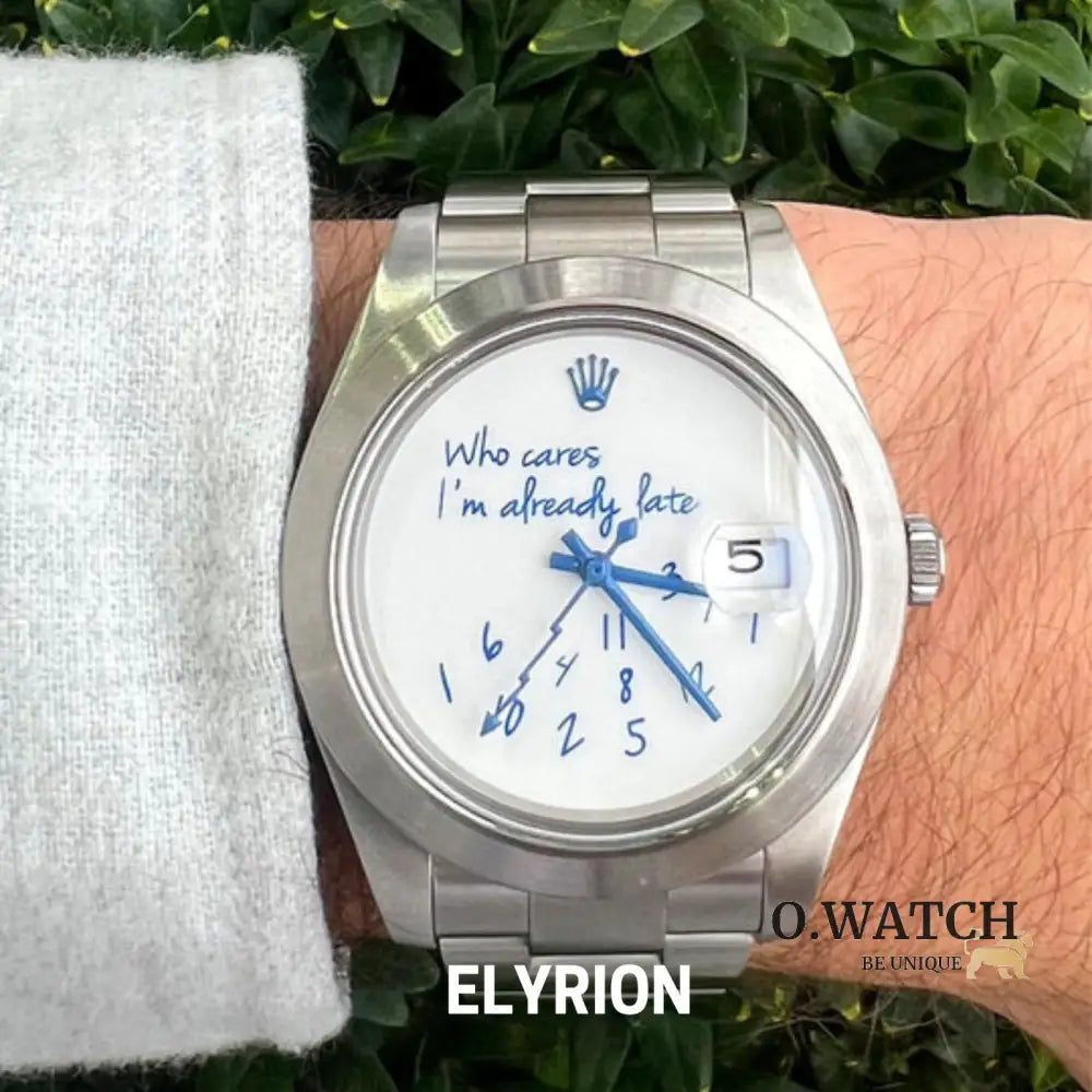 Rolex Datejust 41 „Who cares I‘m already late Dial