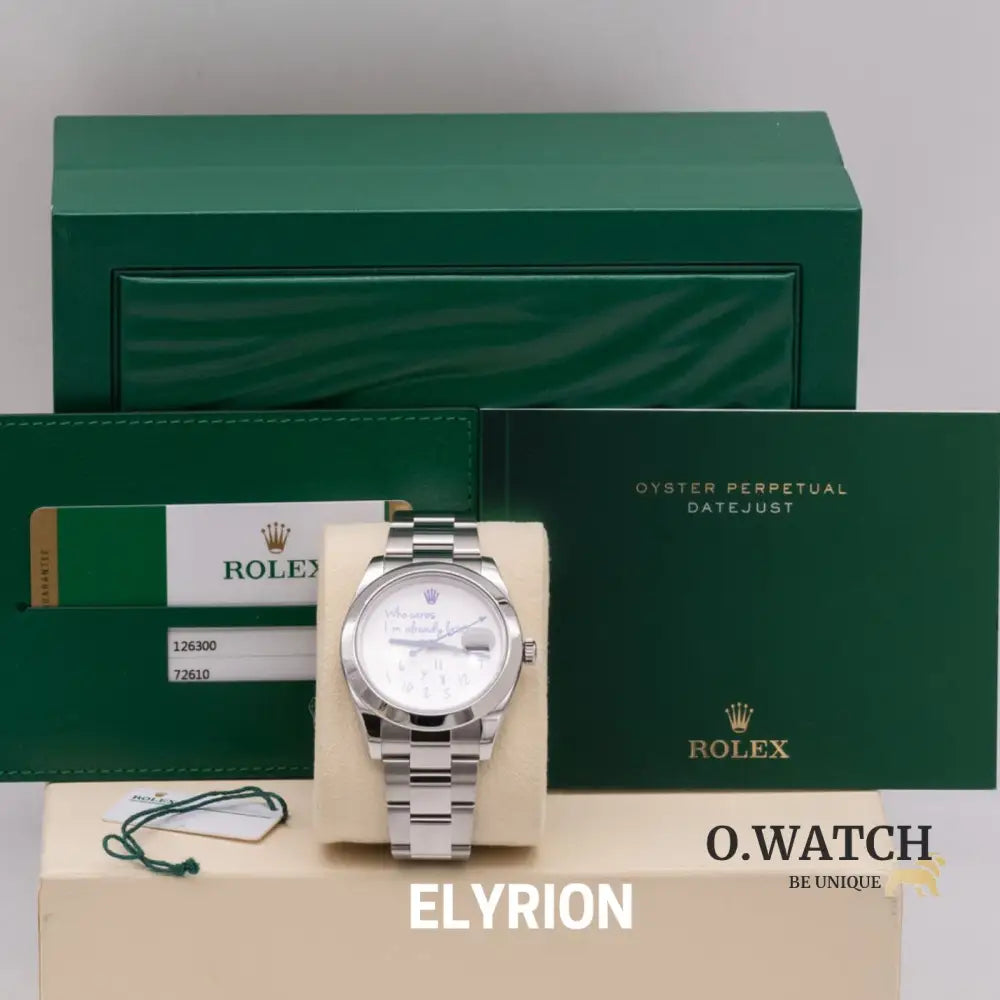 Rolex Datejust 41 „Who cares I‘m already late Dial