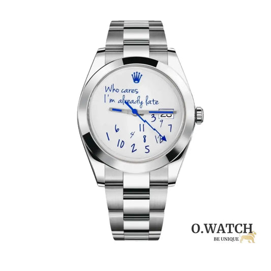 Rolex Datejust 41 „Who cares I‘m already late Dial