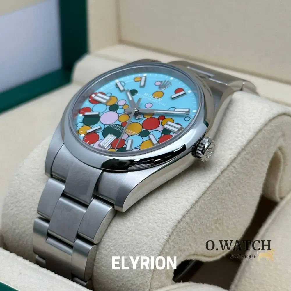 Rolex Datejust 41mm Tiffany Blue Celebration Dial Smooth Bezel 126300