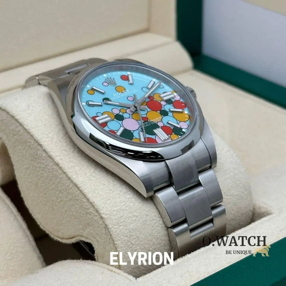 Rolex Datejust 41mm Tiffany Blue Celebration Dial Smooth Bezel 126300