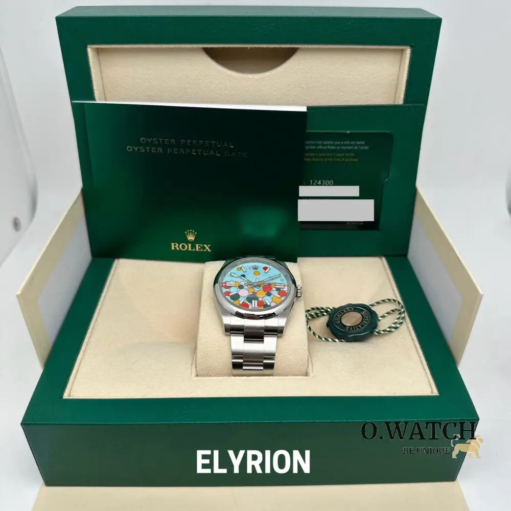 Rolex Datejust 41mm Tiffany Blue Celebration Dial Smooth Bezel 126300