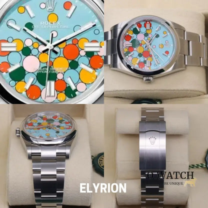 Rolex Datejust 41mm Tiffany Blue Celebration Dial Smooth Bezel 126300